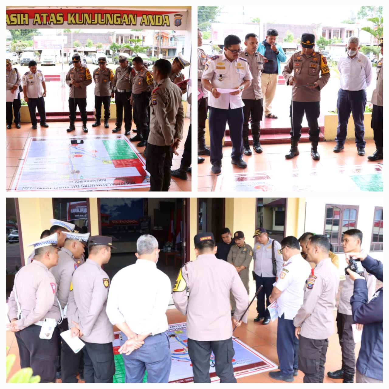 Polres Dairi Gelar Tactical Floor Game Terkait Persiapan Dalam Event Aquabike Bersama Instansi Terkait