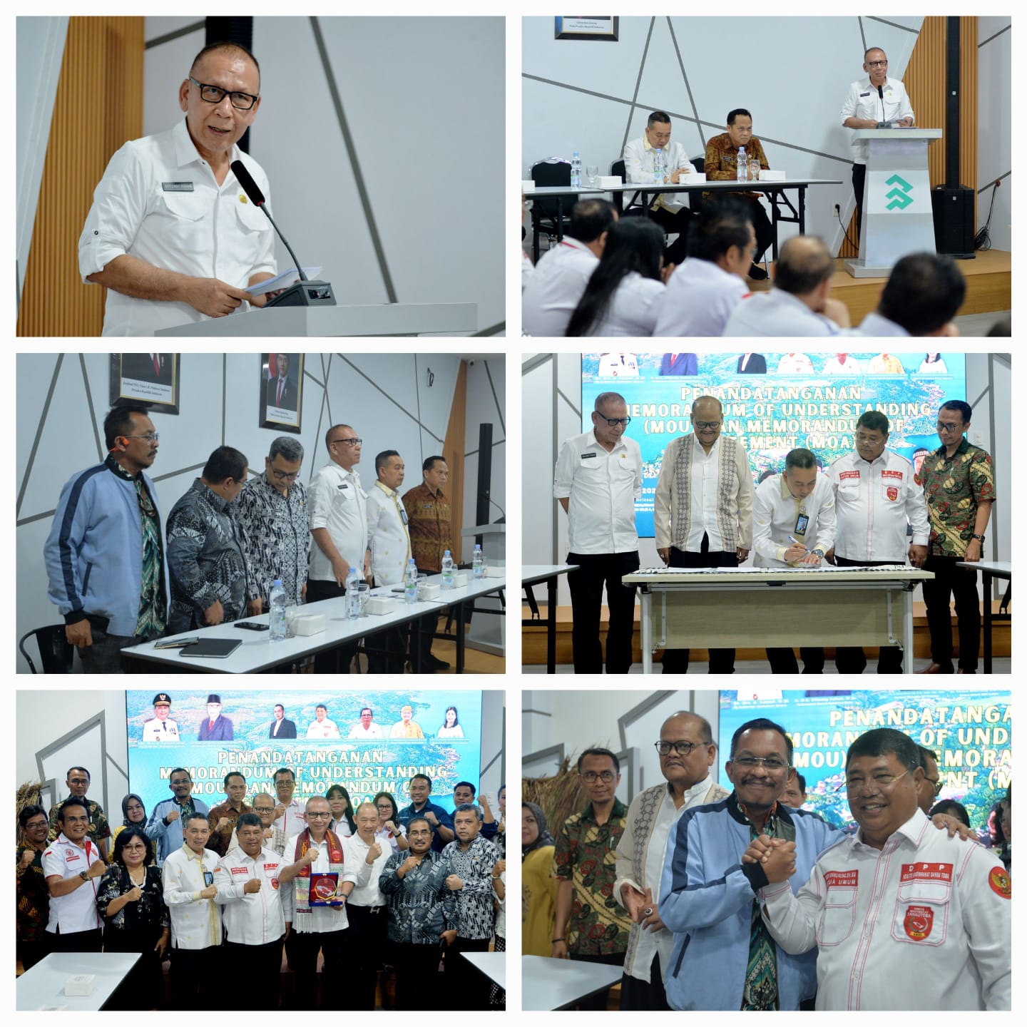 *Pj Sekdaprov Sumut Saksikan Penandatanganan Kerja Sama dan Kesepahaman Toba Caldera UGG*