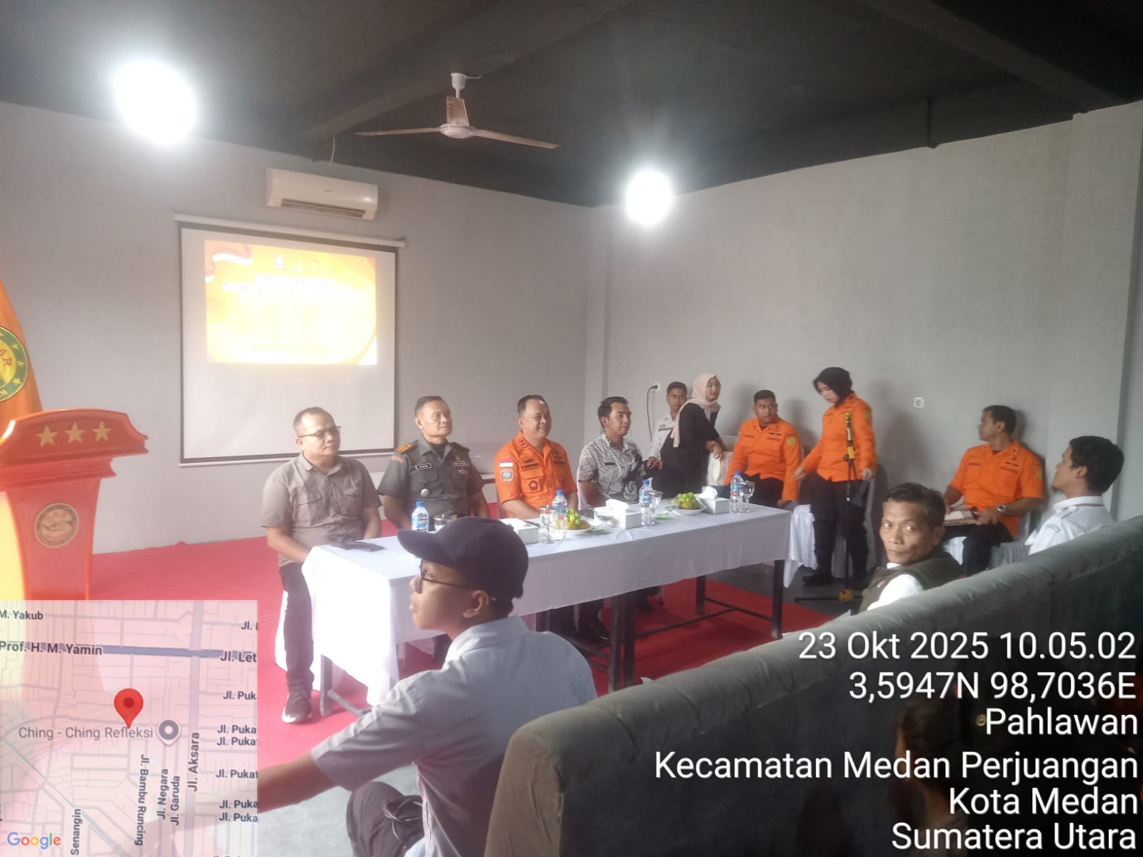 Kanit Intel Polsek Medan Timur Hadiri Undangan Basarnas Sumut